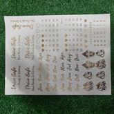 CALENDER A4 EMBOSS STICKER SHEET